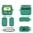 green, variant on ZHaobin Earphone Cover for Apple for For AirPods 4 Cute Cat Style Skin-friendly Liquid Silicone Dustproof Earphone Protective Case Air pods 4 (green,For Airpods 4)