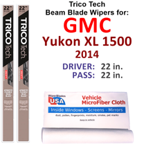 2014 GMC Yukon XL 1500 Beam Blade Wipers (Set of 2)