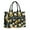 Black Sunflower White, variant on Large Capacity Tote Bag,White Sunflower Bee Butterfly Pattern Handbag Fashion Luxury Tote Bag,15.7"x13"x 5.1" Inches,Laptop Compatible