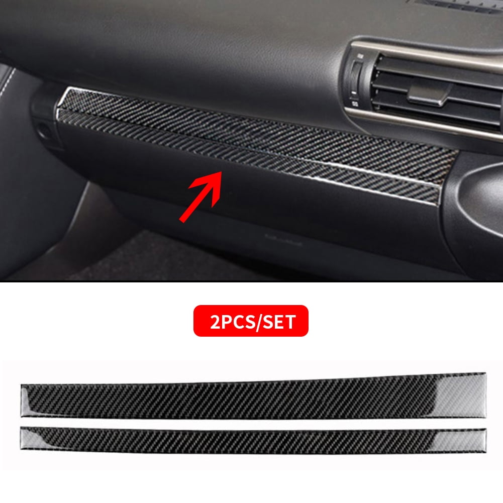 2PCS LEXUS Carbon Fiber Anti Scratch Badge For Door Handle Bowl Cover Trim 