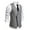 Gray, variant on Aueoeo Men's Dress Vests Suit Twill Cloth Waistcoat Formal Business Slim Fits V-neck Sleeveless Jacket with Zipper