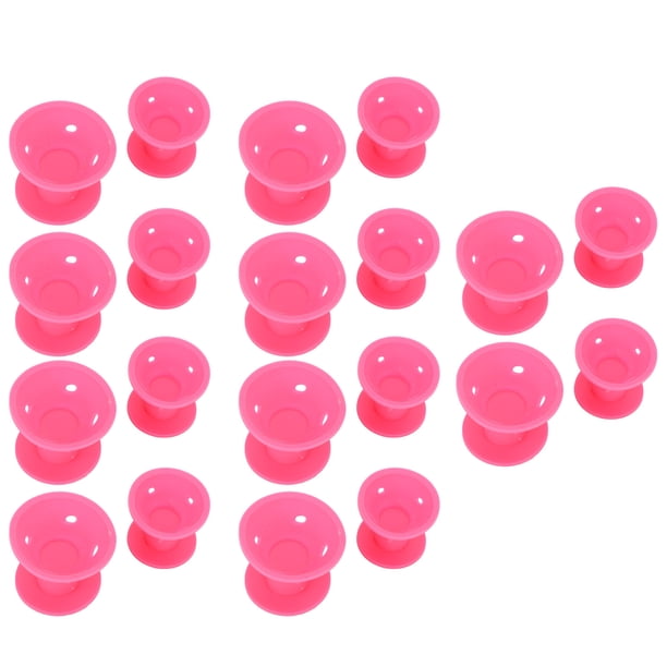 Rodillos para el cabello, 20 piezas, rulos para el cabello de silicona, rulos para el cuidado del cabello, durabilidad extendida
