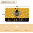 thumbnail image 3 of Spring Summer Door Mat 30 X 17 Inch Bee Welcome Doormat Indoor Outdoor Entrance Floor Mat Non Slip Spring Summer Decor Rubber Welcome Mats, 3 of 6