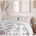 thumbnail image 5 of Ambesonne Flower Duvet Cover Set, Simplistic Hydrangea Floral, 2-Calking, White Pale Pink, 5 of 6