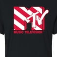 thumbnail image 3 of MTV - Candy Cane  - Juniors Cropped Cotton Blend T-Shirt, 3 of 5