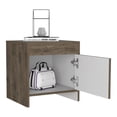 thumbnail image 3 of Mesa Noche Colore Bellota/Blanco Madera Aglomerada Excelsior, 3 of 5