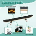 thumbnail image 4 of 31'' Complete Skateboard 7 Layer Canadian Maple Double Kick Deck Skateboards burning torch fire royalty free photos Skate Board for Beginner Adult Gifts, 4 of 5