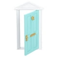 thumbnail image 1 of Puerta en miniatura para casa de muñecas, puerta de madera en miniatura, modelo de muebles para casa de muñecas brillante, puerta de hadas, puerta de hadas para casa de muñecas, valor excepcional, 1 of 14