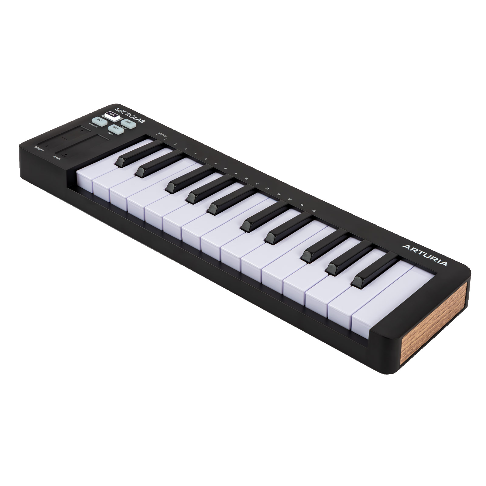 Arturia MicroLab mk3 Black Ultra-Compact MIDI Controller with Headphones Package