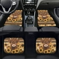 thumbnail image 2 of Renewold American Tribal Highland Cow Sunflower Khaki Car Floor Mats 4 PCS with Rubber Backing Universal Fit Front & Rear Auto Rugs Full Set, Car Interior Decor for Car SUV Van Trucks, 2 of 7