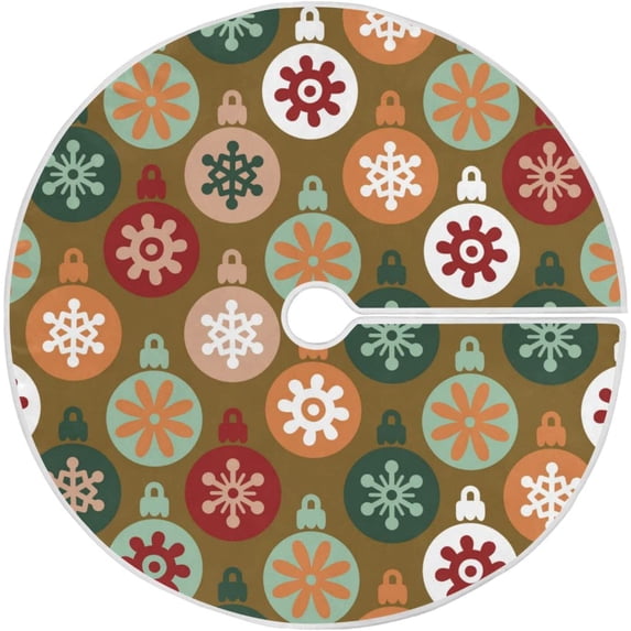 FMSHPON Christmas Tree Balls Xmas Christmas Tree Skirt Stand Mat for Holiday Party Decoration Indoor Outdoor 36 inches