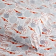 thumbnail image 2 of Kids Classic Printed Microfiber Sheet Sets, Ultra Soft Fitted Sheets with Straps - Basketball, Twin Size, 2 of 5
