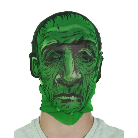 Adults Frankenstein Monster Green Stocking Hood Mask Costume Accessory