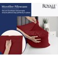 thumbnail image 5 of Royale Linens Standard Pillowcase Set of 2 - Bed Pillow Cover - 20"x26" - Pillowcases - 1800 Brushed Microfiber, Wrinkle & Fade Resistant - Soft & Cozy- Standard Size Pillow Case (STD, Tango Red), 5 of 9
