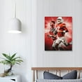 thumbnail image 3 of PIKWEEK Posters football Canvas Poster Canvas Poster Wall Art Decor Print Picture Paintings for Living Room Bedroom Decoration 16x20 in, 3 of 4