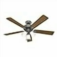 thumbnail image 2 of Hunter Fan Company, 50894, 52 inch Swanson Matte Silver Ceiling Fan with LED Light Kit and Pull Chain, 2 of 4