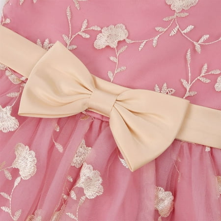 

dmqupv Girls Dress Shoes Size 1 Girls Dresses Winter Long Sleeve Party Gifts for Girls 3-7 Years Pink 2-3 Years