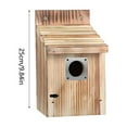 thumbnail image 2 of Wooden Wren House with Predator Guard, Bird Nesting for Outdoor, Garden Patio Nest Box Birdhouse for Wild Bird Watching, 2 of 6