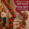 thumbnail image 5 of Qwtwty 9 ft Christmas Garlands for Decoration, Fake Vines Real Touch Winter Xmas Pine Garland for Stairs, Railing, Fireplace, Door Decorations, 5 of 9