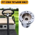 thumbnail image 2 of HAHDAXIA EZGO Steering Wheel Adapter fit EZGO TXT&RXV Golf Cart Steering Wheel Adapter Chrome Hub(Silver), 2 of 7