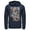 Navy Blue, variant on Men's Superman Hidden Hero Glimmer Pull Over Hoodie Athletic Heather Large