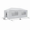 thumbnail image 4 of SONGMY 10'x20' Wedding Party Tent, Outdoor Camping Gazebo with 6 Sidewalls, Waterproof BBQ Canopy for Events and Gatherings, 4 of 4