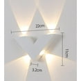 thumbnail image 2 of EONQY Modern LED Wall Lights, 7W Creative LED Wall Light, Indoor Wall Lamp for Bedroom Living Room Hallway, 2 of 4