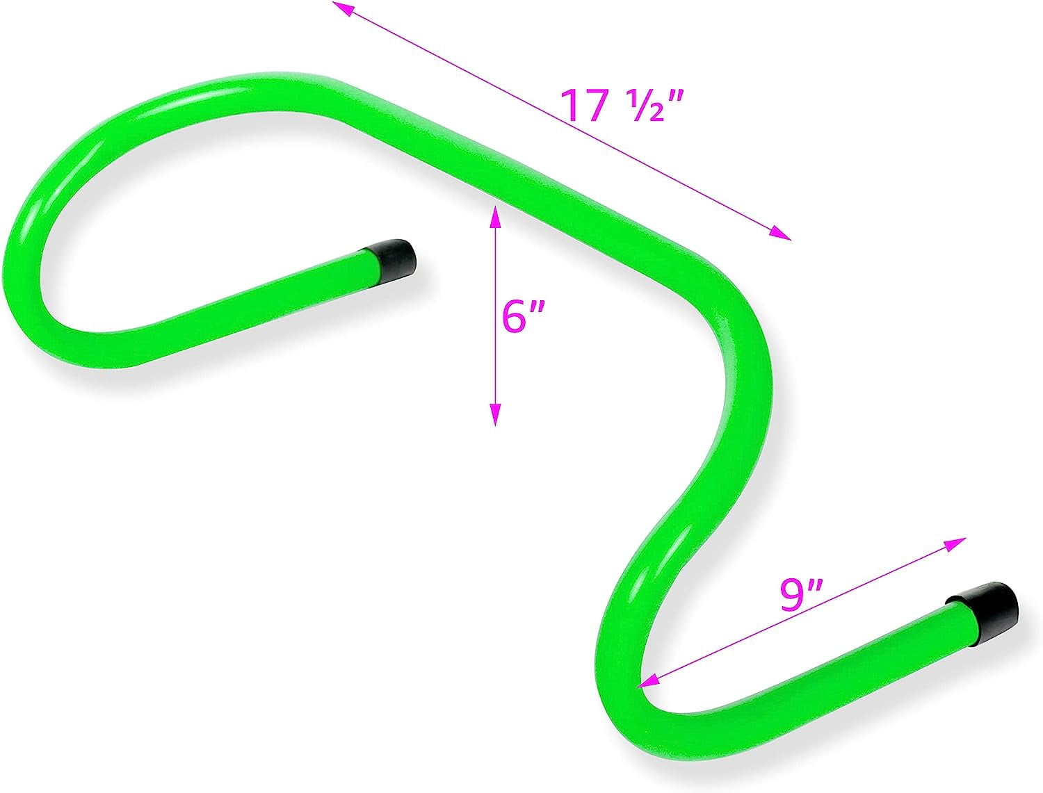 Trademark Innovations 6" Soccer Training Adjustable Agility Speed Training Hurdles (Pack of 4, Light Green)