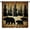 Style-8, variant on Rustic Cabin Curtains Vintage Wood Planks Bear Deer Bird Tree Woodland Kids Boys Girls Bedroom Living Room Bathroom Blackout Rod Pocket Decoration Window Drapes 2 Panels W26xL84in