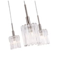 thumbnail image 3 of Woodbridge Lighting Candice Frosted Square Metal Chandelier in Satin Nickel, 3 of 6