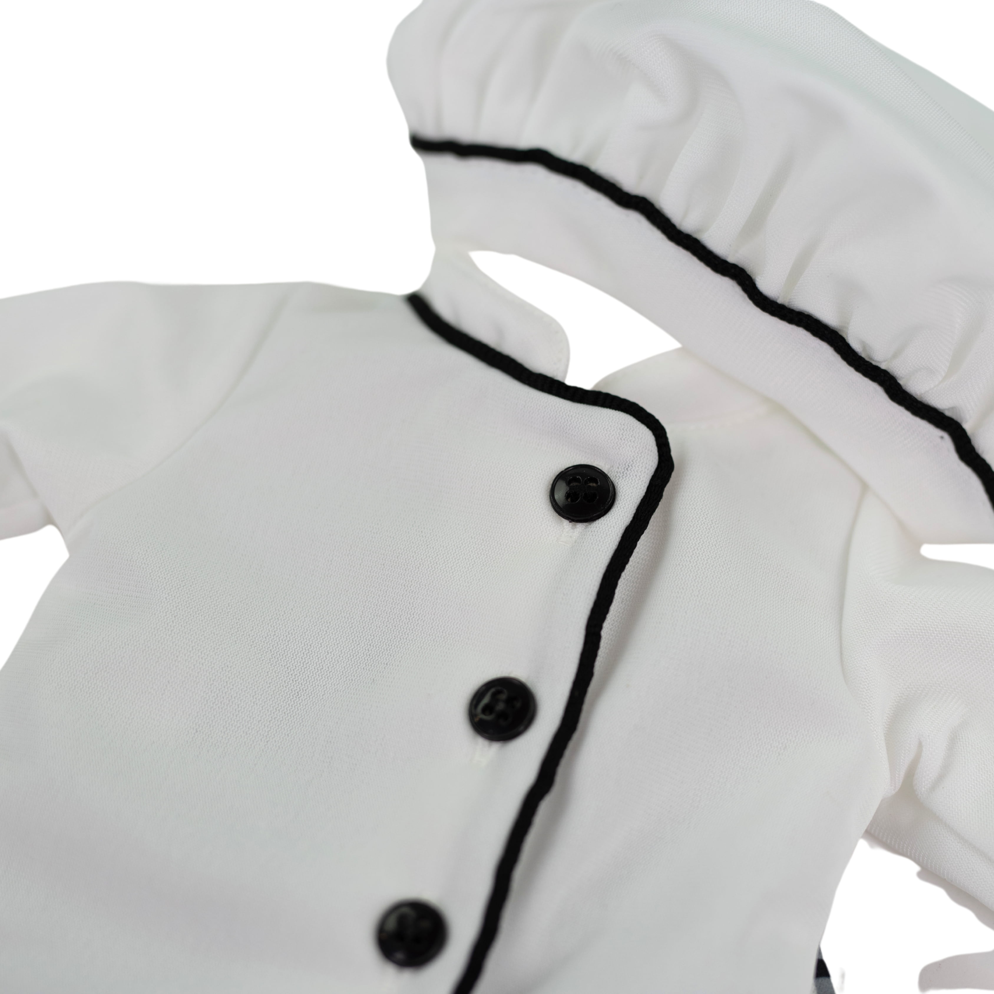 My Life As Chef Fashion Set for 18-inch Doll, 5 Pieces Included, Black and White Color