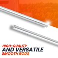 thumbnail image 4 of 6 Piece 1 2 Inch Zinc Plated Steel Rod Set With Shaft Collars Heavy Duty Axle Hardware, 4 of 8