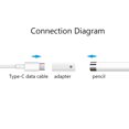 thumbnail image 3 of Adaptador Convertidor Adaptador Convertidor Adaptador de carga de lápiz óptico hembra a hembra para Apple Pencil 1/2 (8 pines a tipo C), 3 of 7