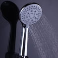 thumbnail image 3 of Handheld Shower Head High Pressure Spray Settings Massage Spa Detachable Hand Held Showerhead Chrome Face with Hose and Adjustable Bracket, 3 of 9