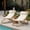 Yellow, variant on DTTRA 2-Piece Rattan Outdoor Folding Chair Set with Thick Cushions, Portable Patio Recliners with 2-Position Adjustable Backrest & Detachable Headrest for Poolside, Beach, Camping, Yellow