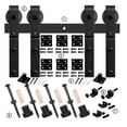 thumbnail image 1 of Folding Sliding Barn Door Hardware Track Kit For 4 Doors,Heavy Duty Sturdy Bifold Barn Door Hardware Kit,Easy To Assemb ,Easy Install, 1 of 6