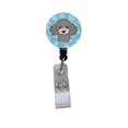 thumbnail image 1 of Carolines Treasures BB1693BR Snowflake Silver Gray Poodle Retractable Badge Reel, 1 of 2