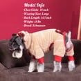 thumbnail image 3 of Pijama para perro KYEESE, diseño de reno navideño, a cuadros rojos, tamaño pequeño, 3 of 9