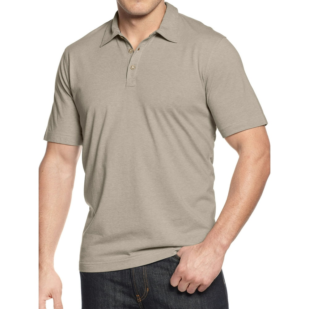 Weatherproof Weatherproof Vintage Khaki Heather Polo Shirt Golf