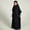 Black, variant on Dpytoraw Abaya for Girls Muslim Long Sleeve Prayer Dress with Hijab Clothing Eid Robe Size 9-10 Years