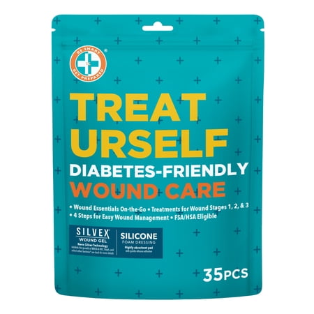 Be Smart Get Prepared Treat Urself Diabetes-Friendly Wound Care Kit 35 Pieces
