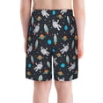thumbnail image 3 of Cauagu Space Print Swim Trunks for Men,Youth Boys Swim Shorts Compression Liner Beach Shorts Boys' Swimming Shorts 7-20 Years Bathing Suit-X-Large, 3 of 7