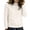 White, variant on ManxiVoo Half High Collar Knit Sweater For Women Slim Fit Long Sleeve Soft Pullover Versatile Staple Chic Simplicity L Size Beige