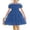 Blue, variant on CCRFTGI Summer Dresses for Children Girls Size 7 Casual Dress Off Shoulder Pleated Cake Square Neck Ruffle Smocked Floral Princess Party A-Line Mini Dress Light Brown 6-7 Years