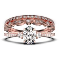 Minimalist 2.25 Carat Oval Cut Simplistic Diamond Moissanite Engagement Ring, Classic Wedding Ring in 10k Solid White Gold, Gift For Her, Promise Ring, Trio set