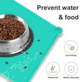 thumbnail image 5 of TiokMc Silicone Waterproof Dog & Cat Feeding Mat, Non-Slip, FDA Grade, Easy to Clean, BPA-Free, 18.5" x 11.5", Green, 5 of 7