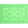 thumbnail image 1 of Ahgly Company Indoor Rectangle Oriental Emerald Green Modern Area Rugs, 4' x 6', 1 of 4