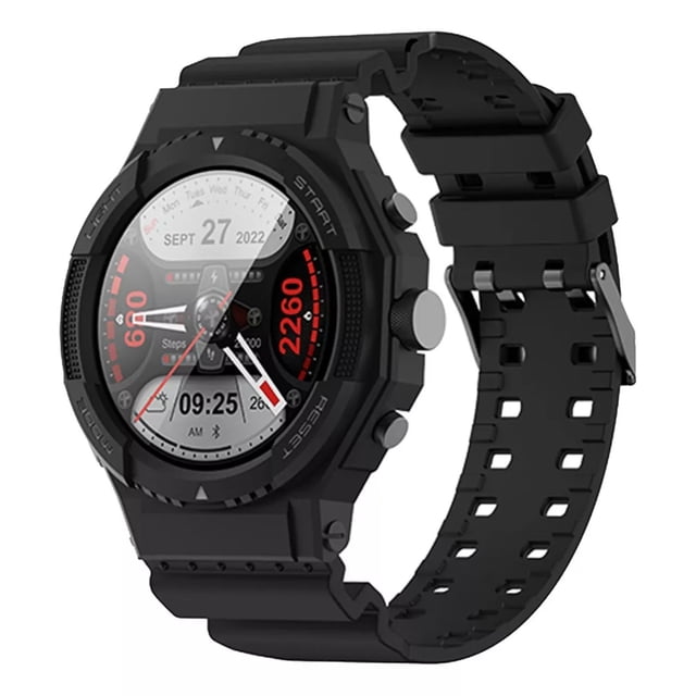 Reloj Caballero Inteligente Smartwatch G01 Fralugio Gps Glonass Bds Hd Negro