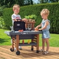thumbnail image 4 of Smoby Outdoor Garden Play Kitchen Set, 43 Pieces, with Grill, Fryer & Sink, Pretend Play Kids 3+, 4 of 9