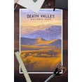 thumbnail image 3 of Death Valley National Park, California, Sand Dune Sunset, Oil Painting (12x18 Wall Art Poster, Room Decor), 3 of 3